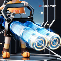 High Speed Shooting Dual Muzzle Gatling Water Gun Backpack (Muzzle LED) - Bear Hugs