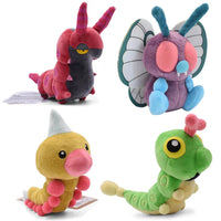 Caterpie and Weedle Pokémon Plushies (15 cm)