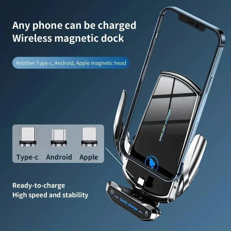 15W Fast Wireless Car Charger & Phone Holder - Bear Hugs