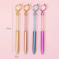 Crystal Globe Earth Ballpoint Pen