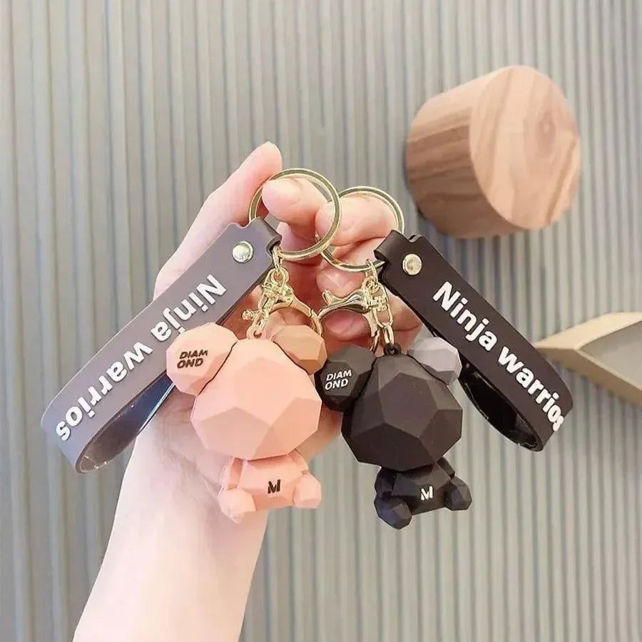 Nordic Good Luck Bear Keychain