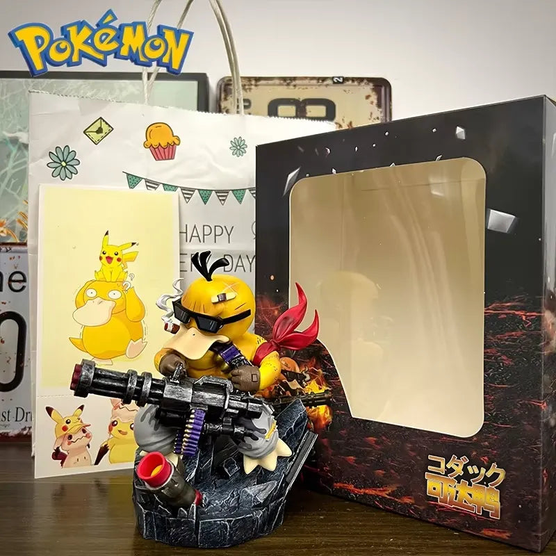 Pokemon Gatling Psyduck Cosplay Contra Figurine (14.5 cm)