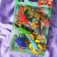 ممحاة ديناصورات جوراسيك جامبل (مجموعة من 6 قطع) 