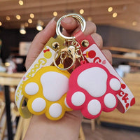 Cute Cat Paw 3D Keychain