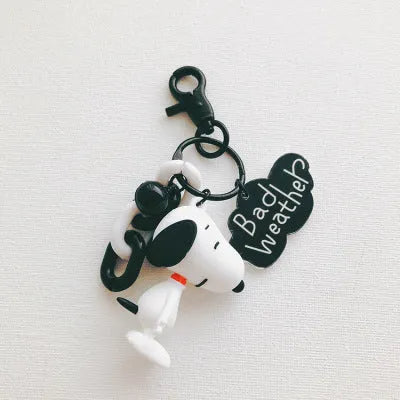 Peanuts Charm Message Keychain