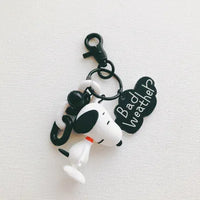 Peanuts Charm Message Keychain