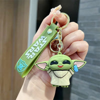 Adorable Baby Yoda 3D Keychain