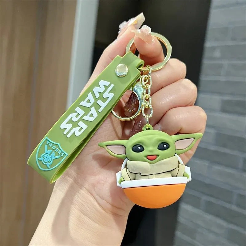 Adorable Baby Yoda 3D Keychain