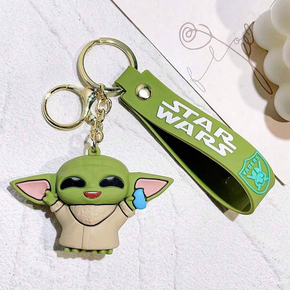 Adorable Baby Yoda 3D Keychain