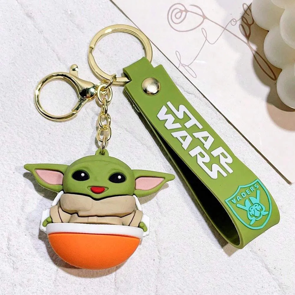 Adorable Baby Yoda 3D Keychain