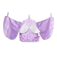 Smiggle Purple Unicorn Wing Shaped Backpack