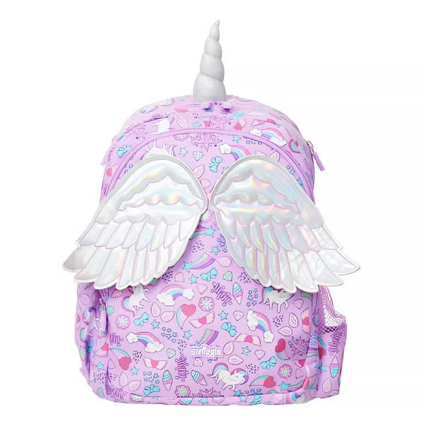 Smiggle Purple Unicorn Wing Shaped Backpack