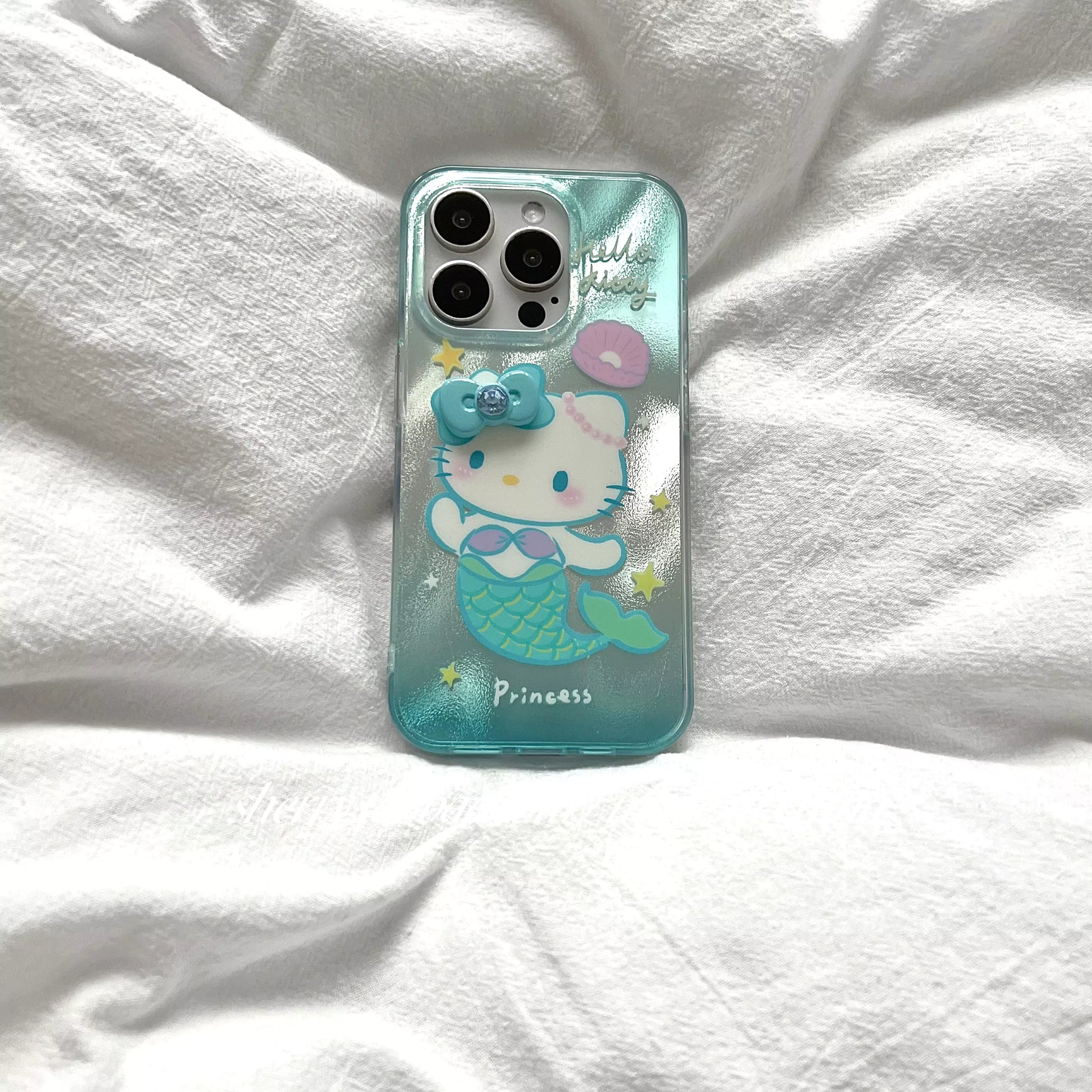 Hello Kitty Mermaid Princess Phone Case with Phone Charm - Bear Hugs