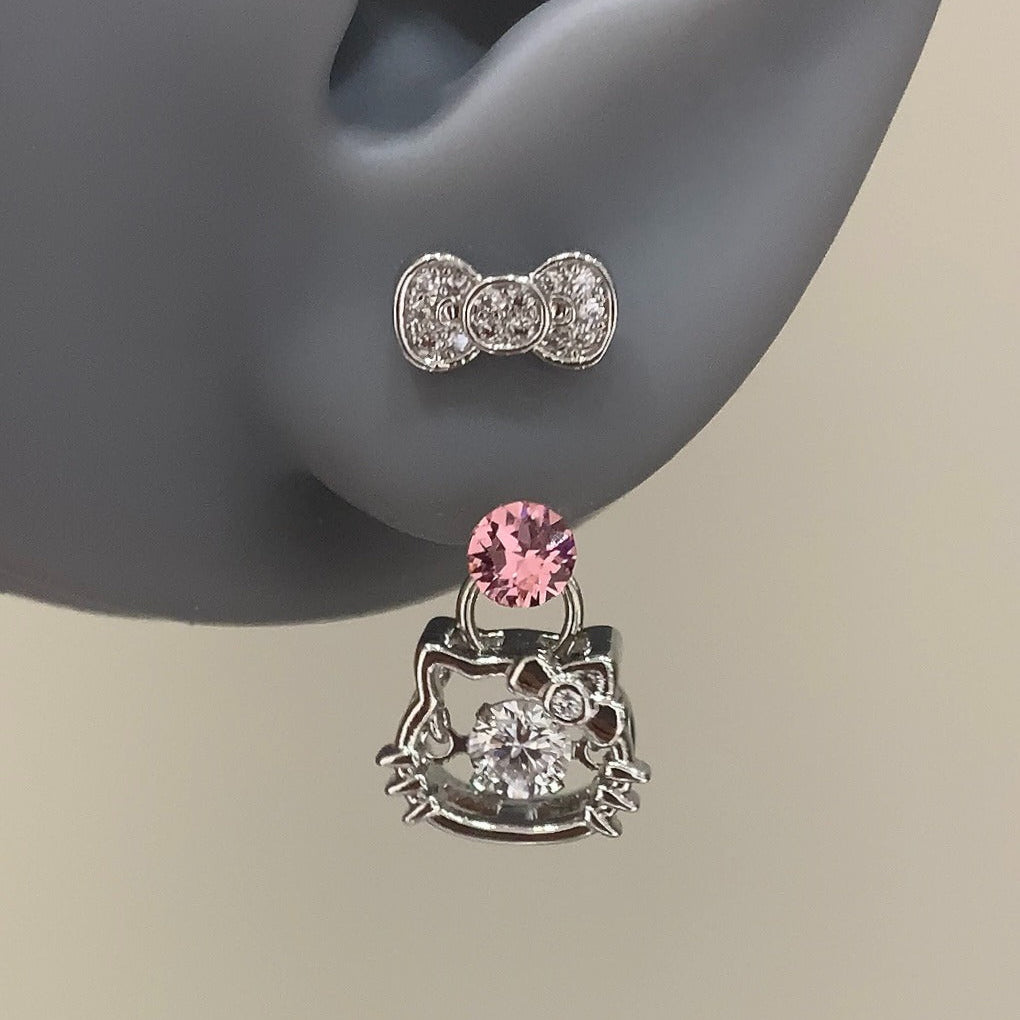HelloKitty Starry-Eyed Dangle Earrings - Bear Hugs