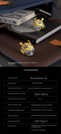 Hasbro x Killerbody KB 60 Bumblebee Helmet Earbuds