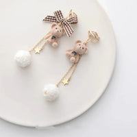 Sweet Bear Earrings/Clips PN6976 - Bear Hugs