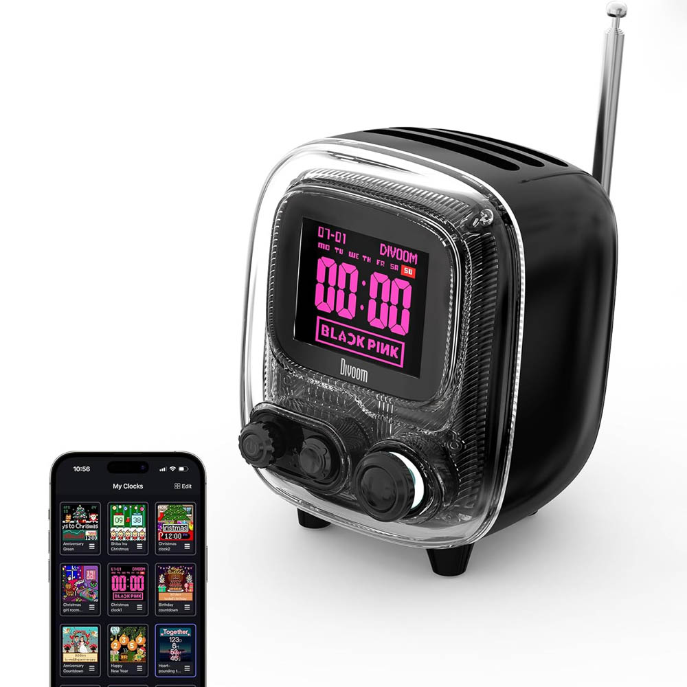 Divoom Tiivoo-2 Photo Album & Bluetooth Speaker - Bear Hugs