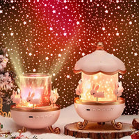 Bunny Tail Carousel Projector Night Lamp - Bear Hugs