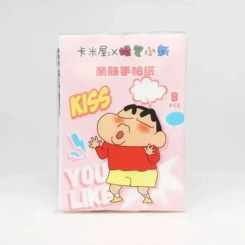 مناديل جيب تشيكي كرايون شينشان (عبوة من 6 قطع) 