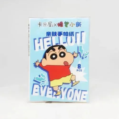 مناديل جيب تشيكي كرايون شينشان (عبوة من 6 قطع) 