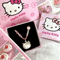 HelloKitty Silver Charmsilver Necklace - Bear Hugs