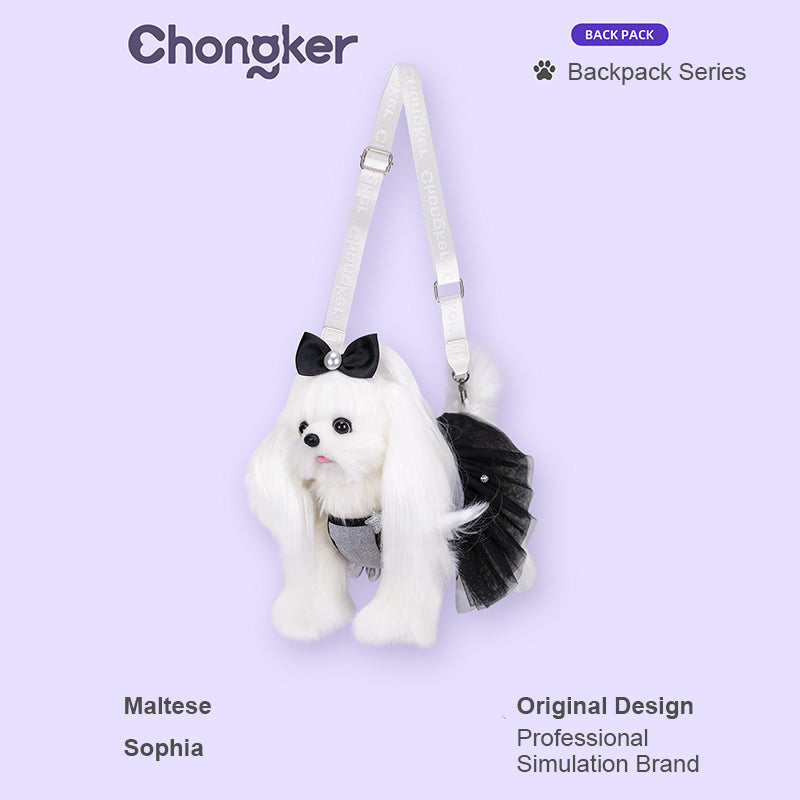 Chongker Realistic Maltese Shoulder Bag - Bear Hugs