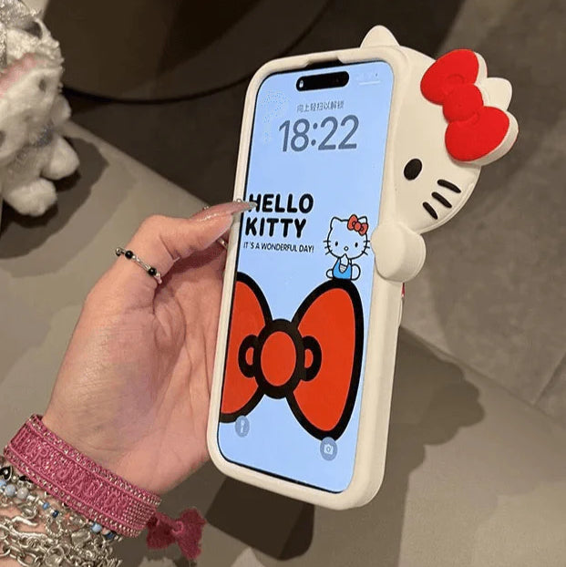 Hello Kitty Hide-and-Seek Silicone Case (For iPhone)