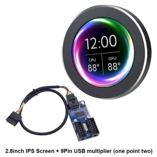 2.1-inch IPS Round Secondary Screen - Bear Hugs