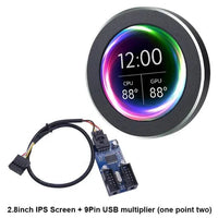 2.1-inch IPS Round Secondary Screen - Bear Hugs