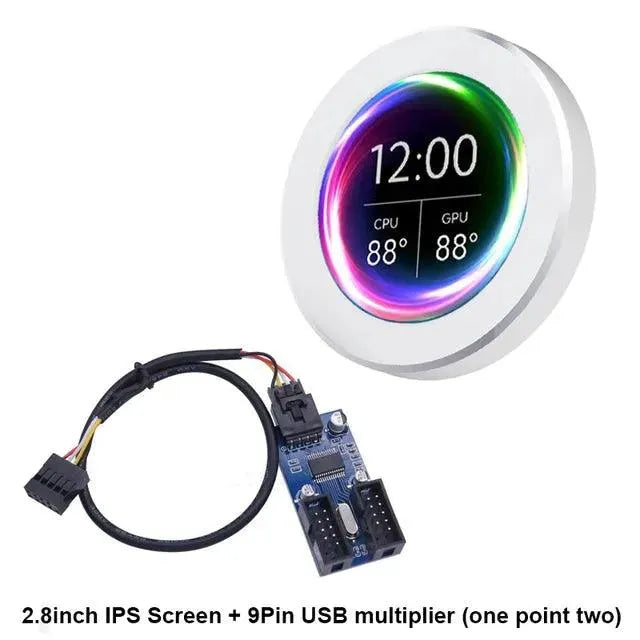 2.1-inch IPS Round Secondary Screen - Bear Hugs