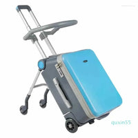 2-in-1 Kid's Ride-On Suitcase Trolley Bag - Bear Hugs