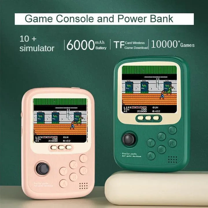 2 in 1 Retro Handheld Game Console & Power Bank - Bear Hugs