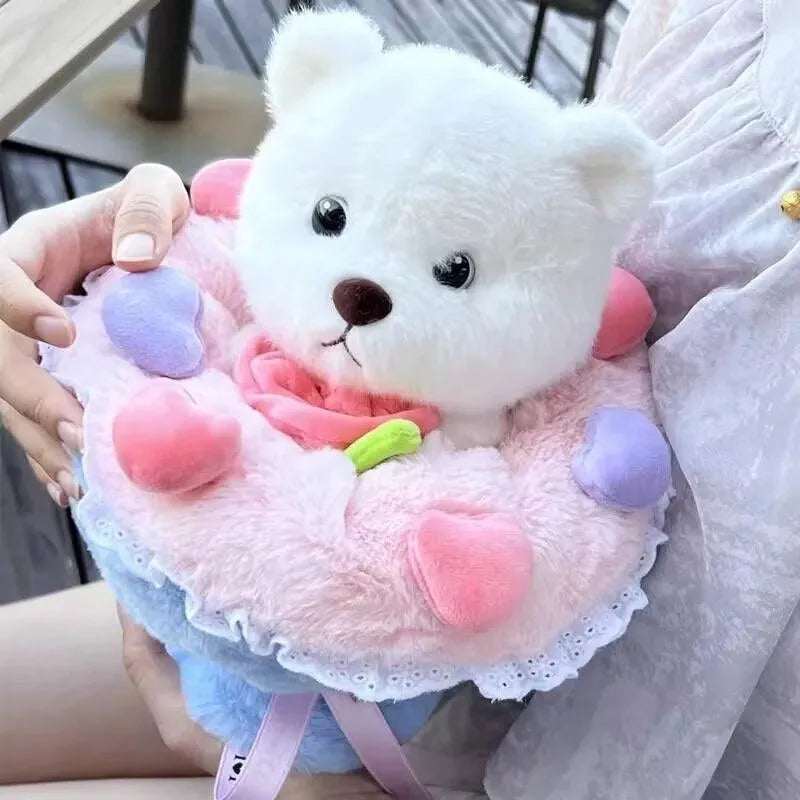 2 in 1 Romantic Bear Plush Bouquet - Bear Hugs