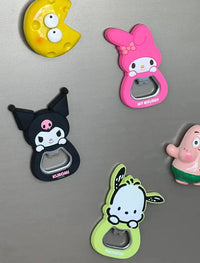 Sanrio bottle opener refrigerator magnet - Bear Hugs