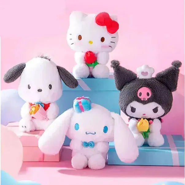 Sanrio Holding Flowers Plushie