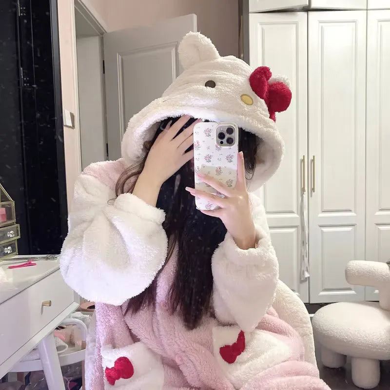 Hello Kitty Plush Onesie Pajama Suit