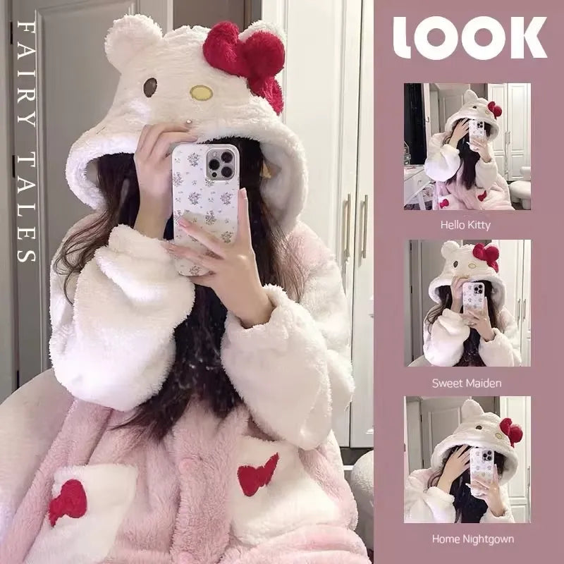 Hello Kitty Plush Onesie Pajama Suit