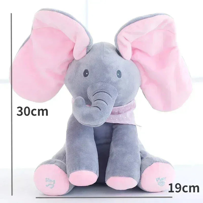 Interactive Peek-a-boo Singing Elephant (30 cm)