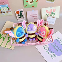 Stitch Buzzworthy Bloom Plush Keychain