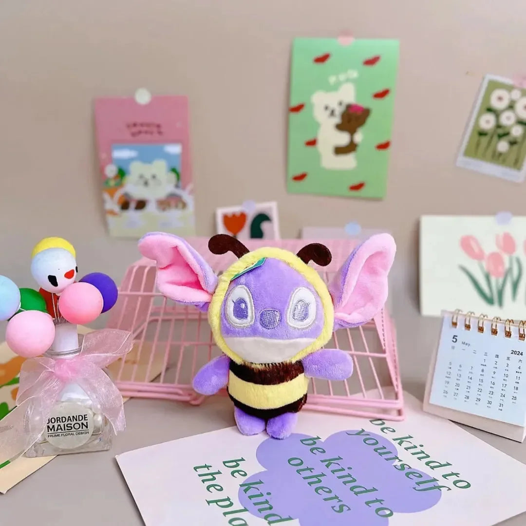 Stitch Buzzworthy Bloom Plush Keychain