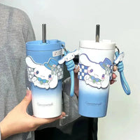 Sanrio Insulated cup Straw Thermos Cup 650ml - Bear Hugs