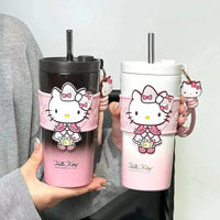 Sanrio Insulated cup Straw Thermos Cup 650ml - Bear Hugs