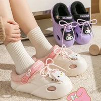 Sanrio Clogs Platform plush Shoes Slippers Winter Warm Plush - Bear Hugs