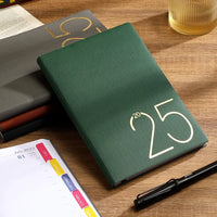 2025 Leather Textured Yearly Planner