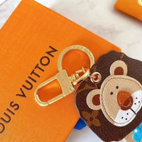 Regal Roar Monogram Lion Luxe Keychain