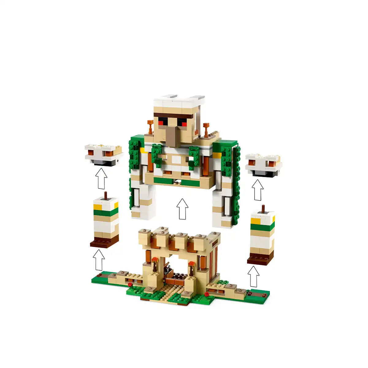Minecraft Iron Golem Fortress Blocks (868 Pcs)