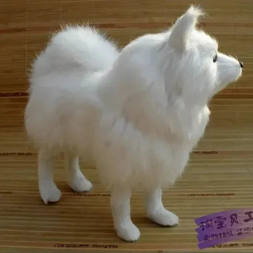Real Looking Stuffed Samoyed Dog (16 cm)
