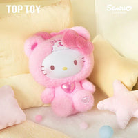 Hello Kitty Teddy Pajamas Plush Keychain - Bear Hugs