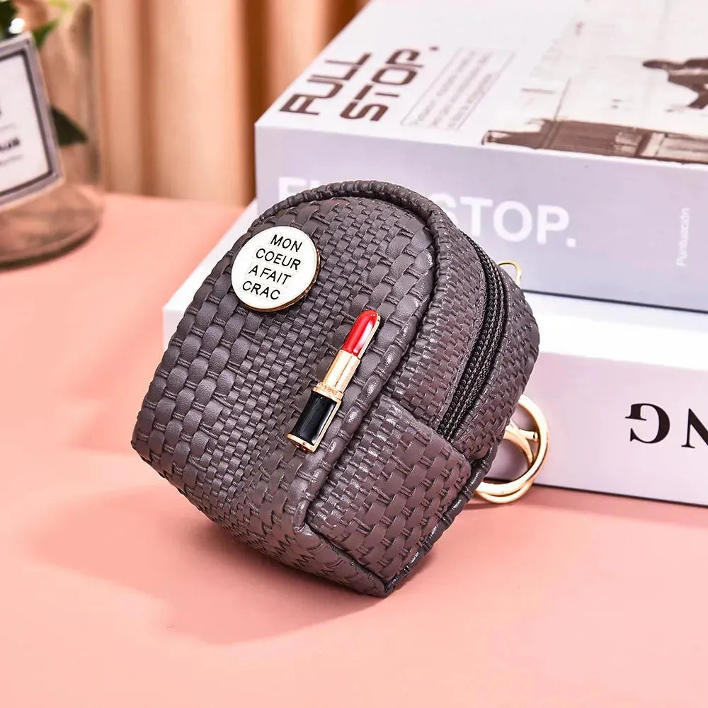 Lipstick Loot Mini Coin Purse Keychain