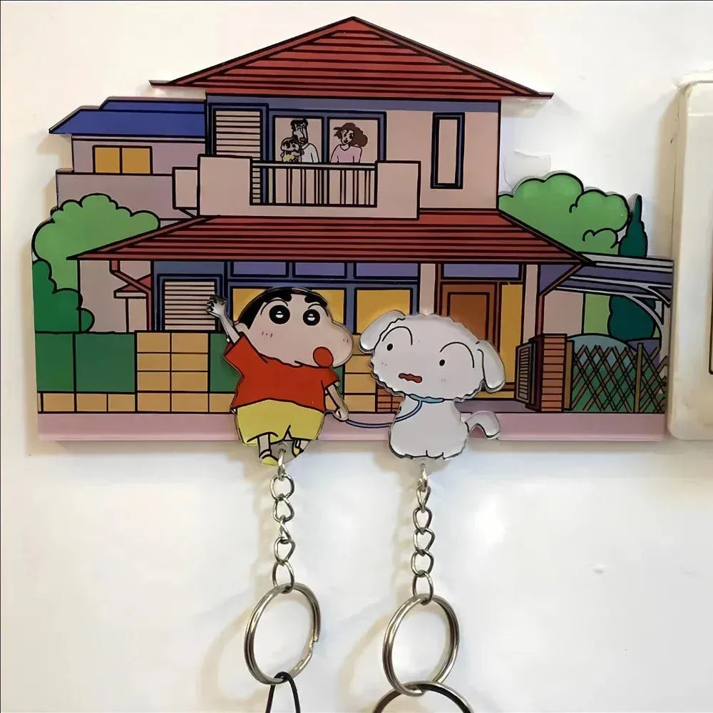 Shinchan House Wall Mount Couple Keychain